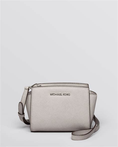 michael kors crossbody pearl gray|Michael Kors selma mini crossbody.